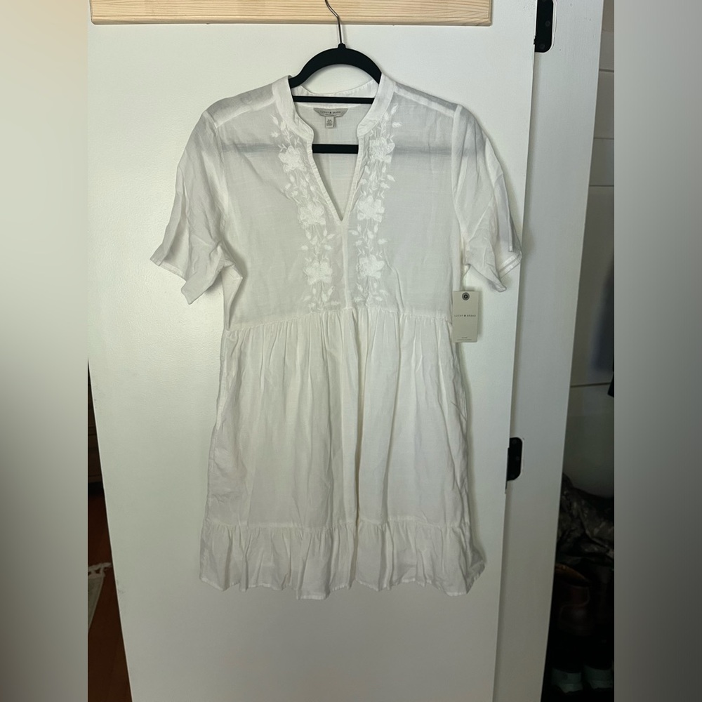 NWT Lucky Brand Embroidered Dress